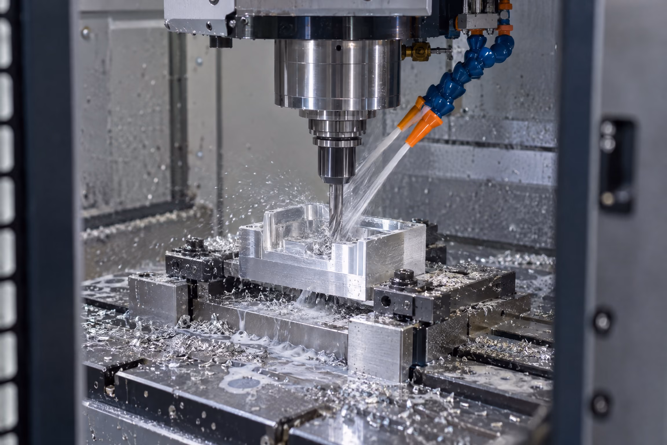 Illustrative CNC machining of an aluminum component